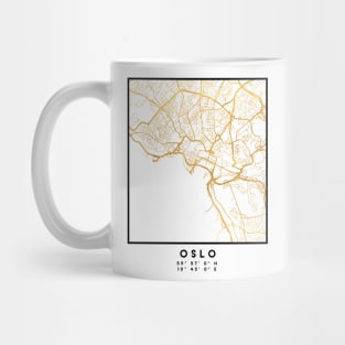 OSLO NORWAY CITY STREET MAP ART Mug